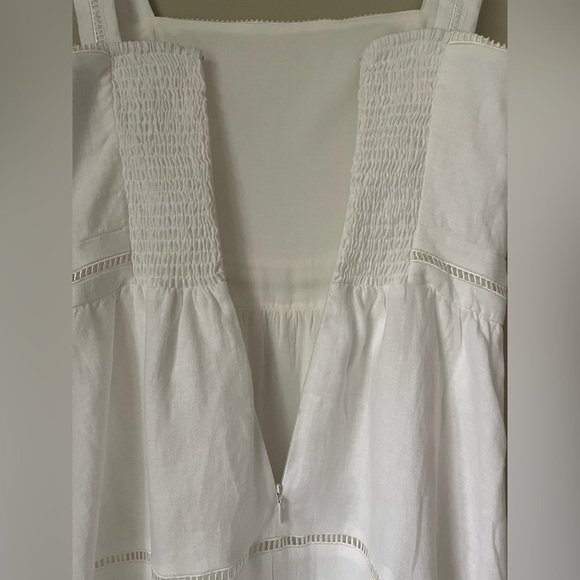 NEW Reformation Everett Linen Sleeveless Midi Dress White | US 0 UK 4 - Picture 14 of 16